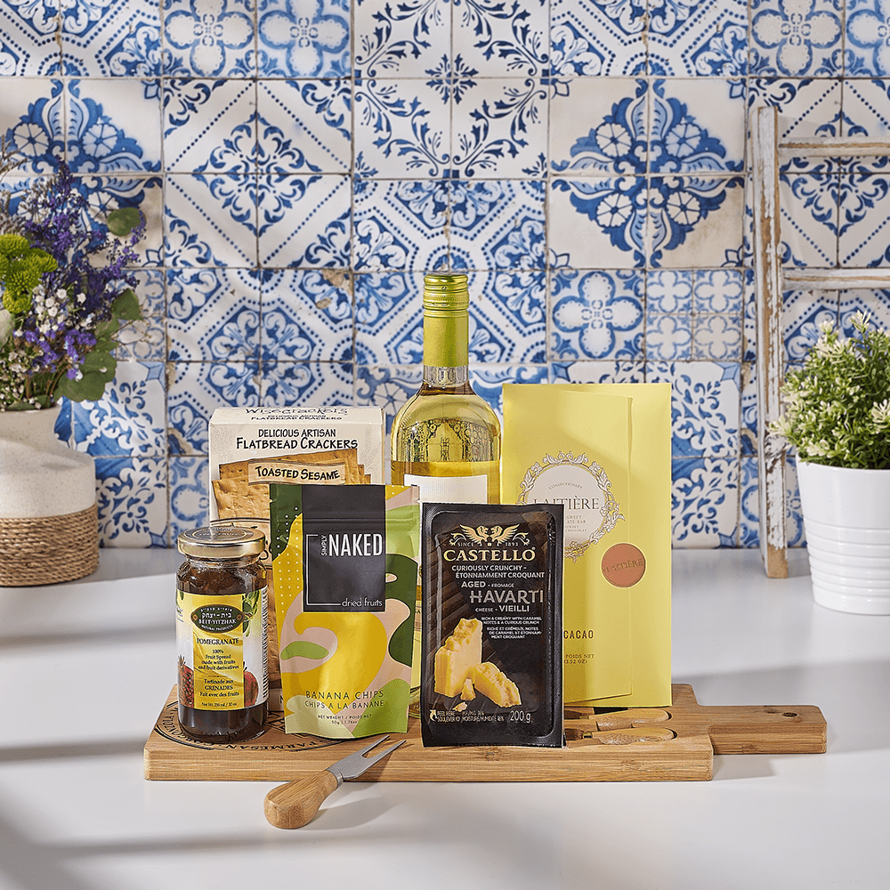 A Sweet & Salty Kosher Wine Treat Gift, kosher wine gift, kosher wine, wine gift, wine, kosher gift, kosher, Canada delivery