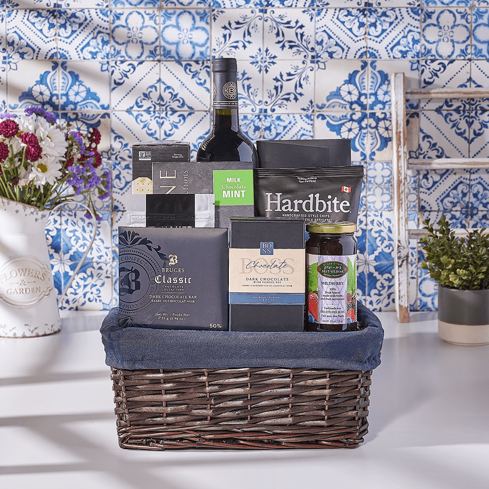Bold In Blue Kosher Wine Gift Basket, wine gift, wine, kosher gift, kosher, kosher wine gift, kosher wine, Canada delivery