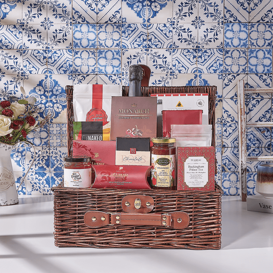 Bursting with Greatness Gift Basket, kosher gift, kosher, sparkling wine gift, sparkling wine, champagne gift, champagne, chocolate gift, chocolate, Canada delivery