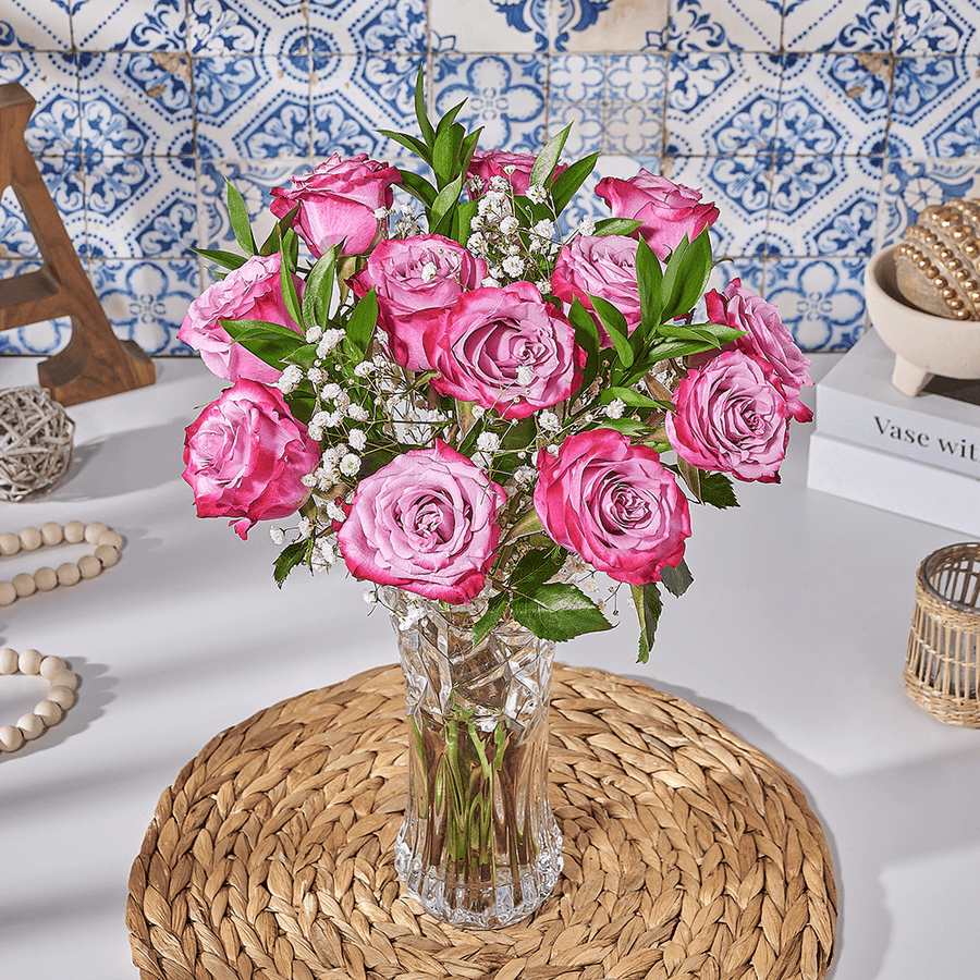 Cheerful Blushing Rose Bouquet, flower gift, flower, bouquet gift, bouquet, Canada delivery