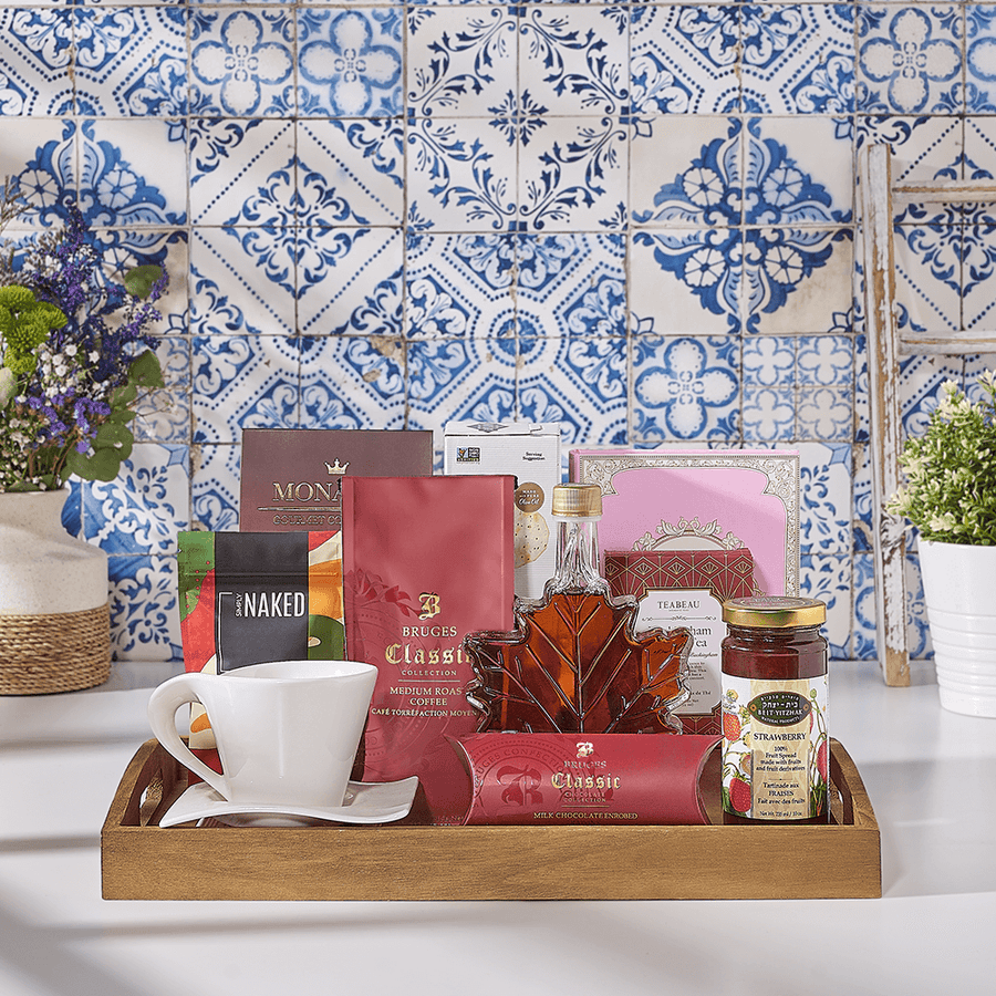 Delightful Gift Tray, kosher gift, kosher, coffee gift, coffee, tea gift, tea, Canada delivery