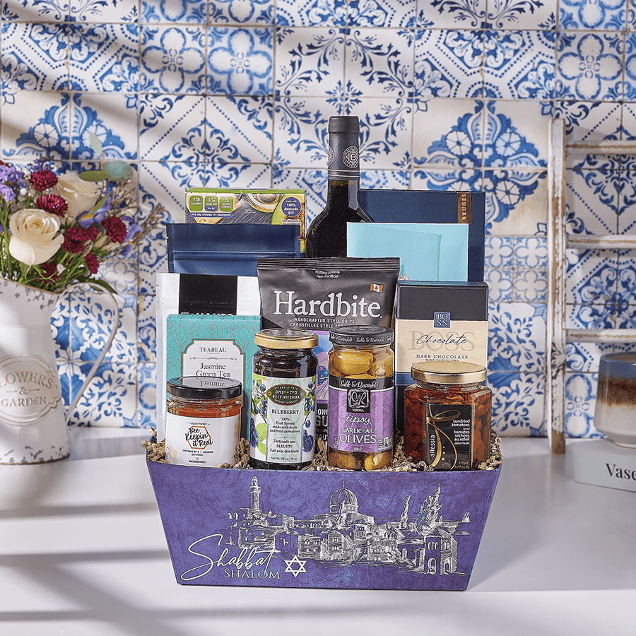 For The Mashugana Gift Basket, kosher gift, kosher, wine gift, wine, chocolate gift, chocolate, Canada delivery