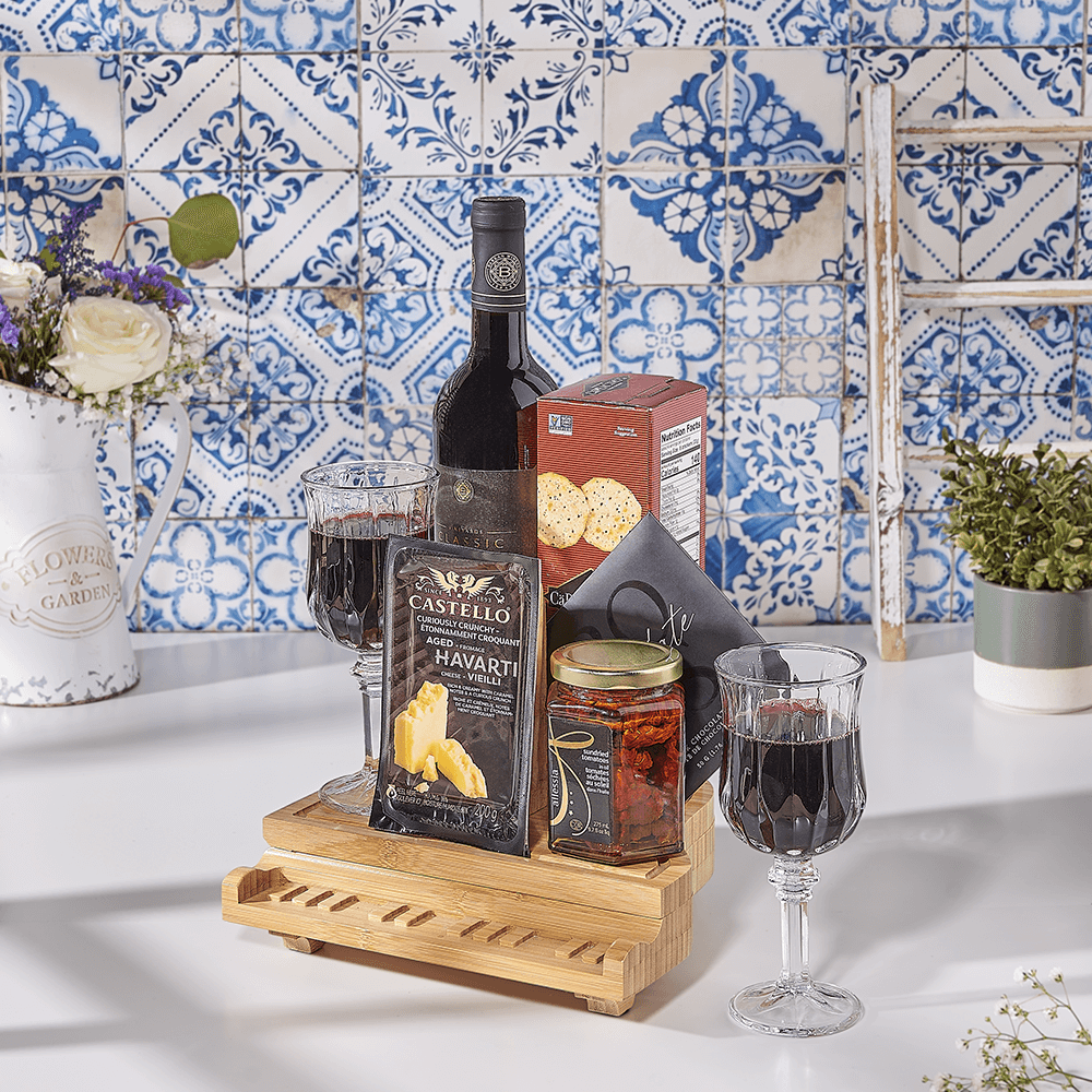 Harmonious Medley Gift Basket, kosher wine gift, kosher wine, kosher gift, kosher, wine gift, wine, Canada delivery