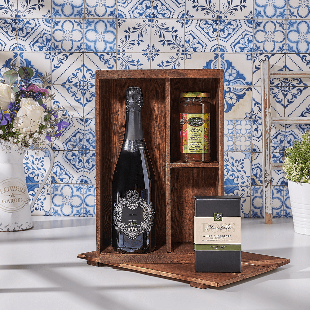 Kosher Champagne Pairing Gift Box, kosher champagne gift, kosher champagne, champagne gift, champagne, sparkling wine gift, sparkling wine, Canada delivery