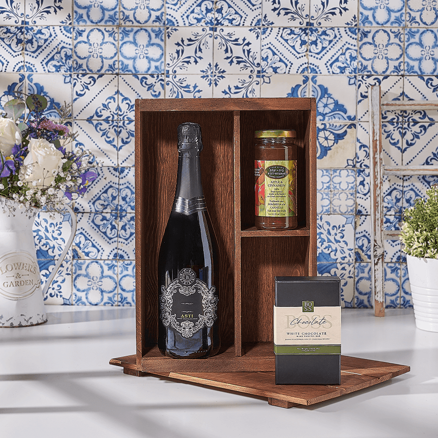 Kosher Champagne Pairing Gift Box, kosher champagne gift, kosher champagne, champagne gift, champagne, sparkling wine gift, sparkling wine, Canada delivery