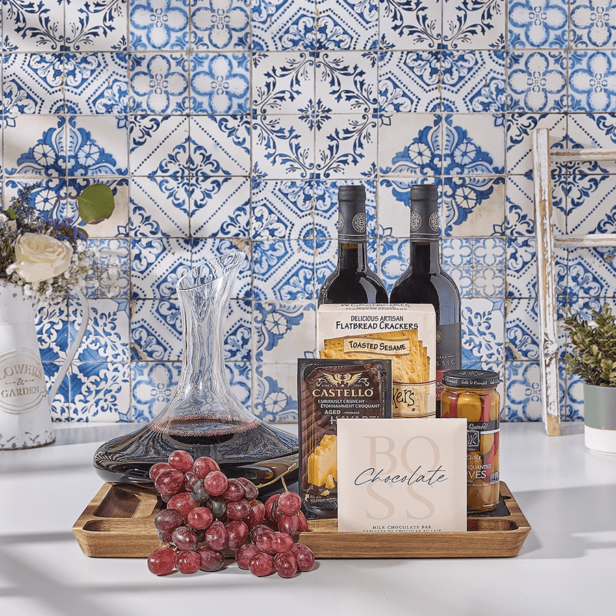 Kosher Paris Bistro Wine Gift Basket, kosher wine gift, kosher wine, kosher gift, kosher, wine gift, wine, Canada delivery