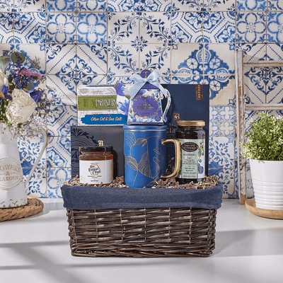 Kosher Snack & Tea Basket, kosher gift, kosher, tea gift, tea, Canada delivery