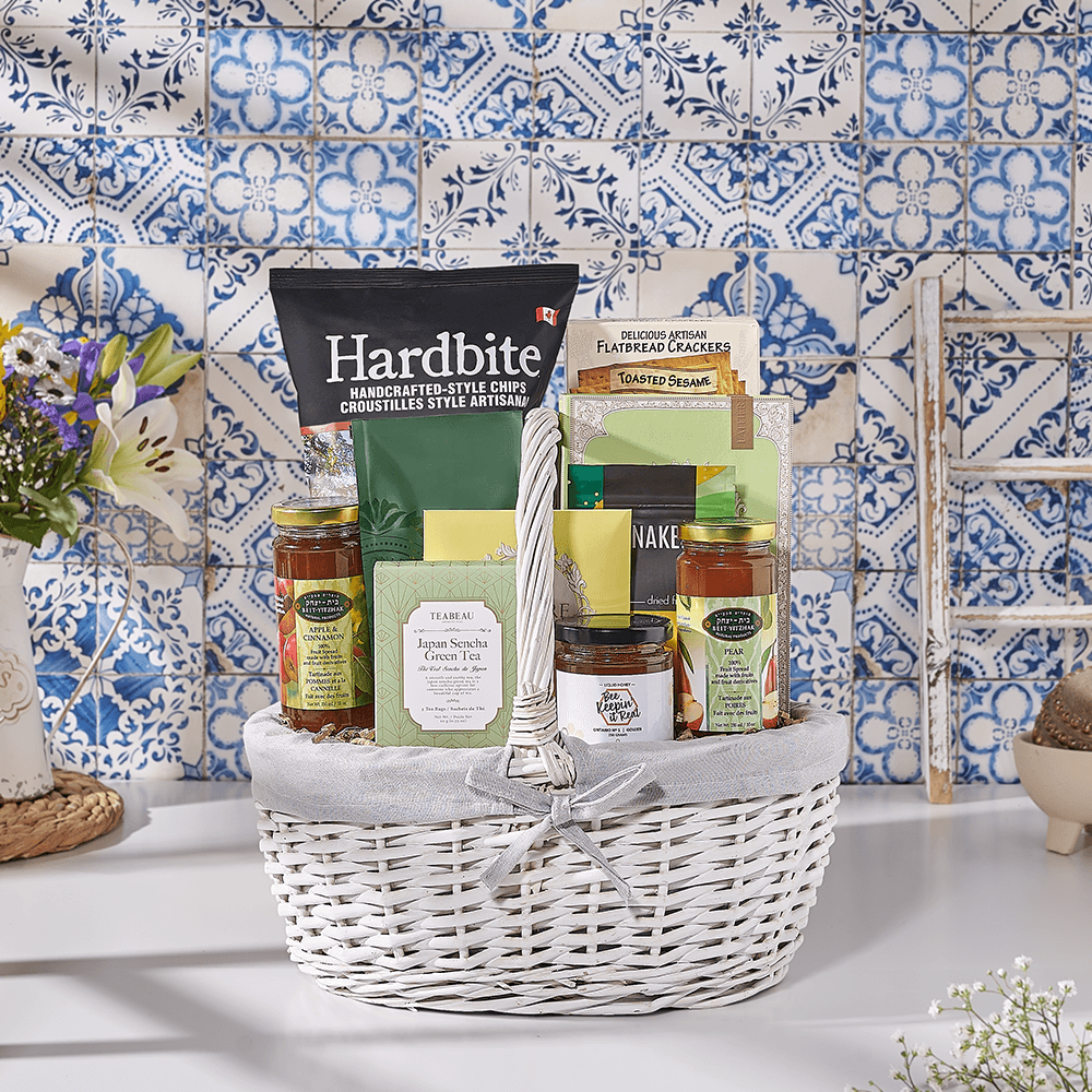 Kosher Tea & Coffee Gift Basket, kosher gift, kosher, tea gift, tea, coffee gift, coffee, Canada delivery