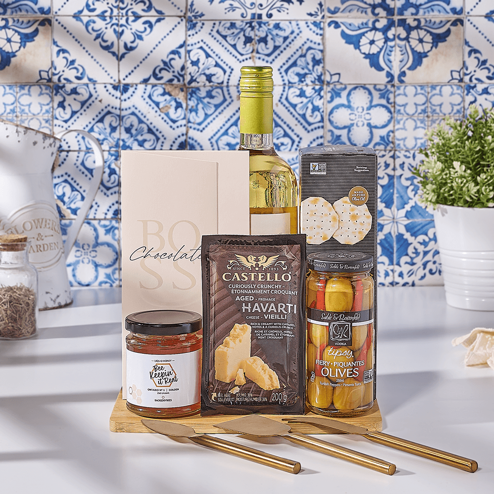 Kosher Wine &amp; Cheese Gift Set, kosher wine gift, kosher wine, wine gift, wine, kosher gift, kosher, Canada delivery