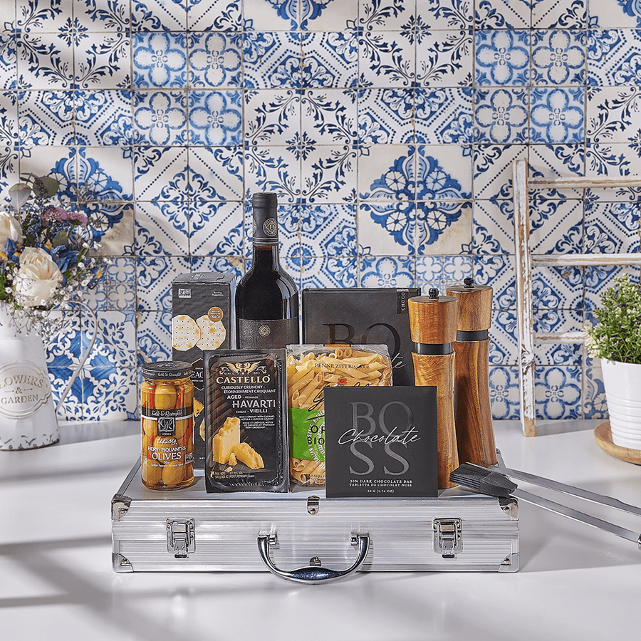 Kosher Wine & Grilling Gift Set, kosher gift, kosher, wine gift, wine, grilling gift, grilling, bbq gift, bbq, Canada delivery