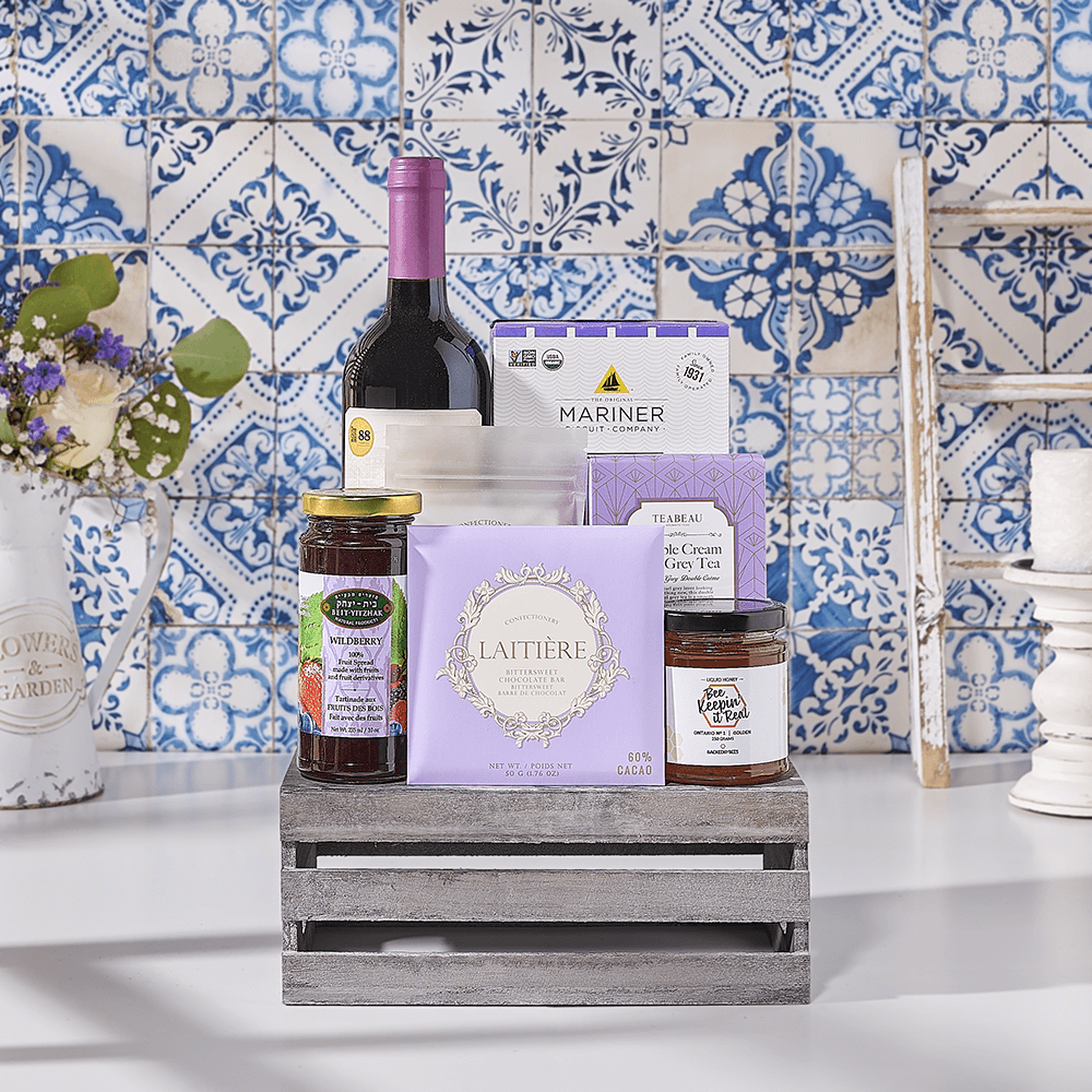 Kosher Wine &amp; Jam Gift Set, kosher wine gift, kosher wine, kosher gift, kosher, wine gift, wine, Canada delivery