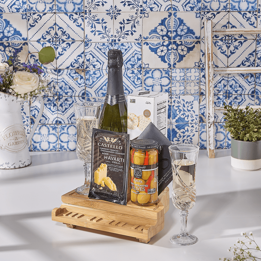 Lasting Impressions Gift Basket, kosher gift, kosher, champagne gift, champagne, sparkling wine gift, sparkling wine, Canada delivery