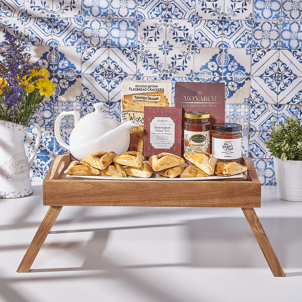 Purim Bed Tray, tea gift, tea, purim gift, purim, Canada delivery