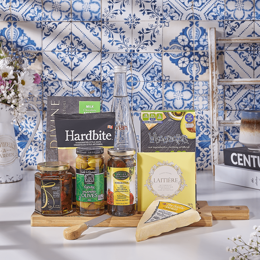 Sweet & Savory Kosher Treats Basket, kosher gift, kosher, snack gift, snack, Canada delivery