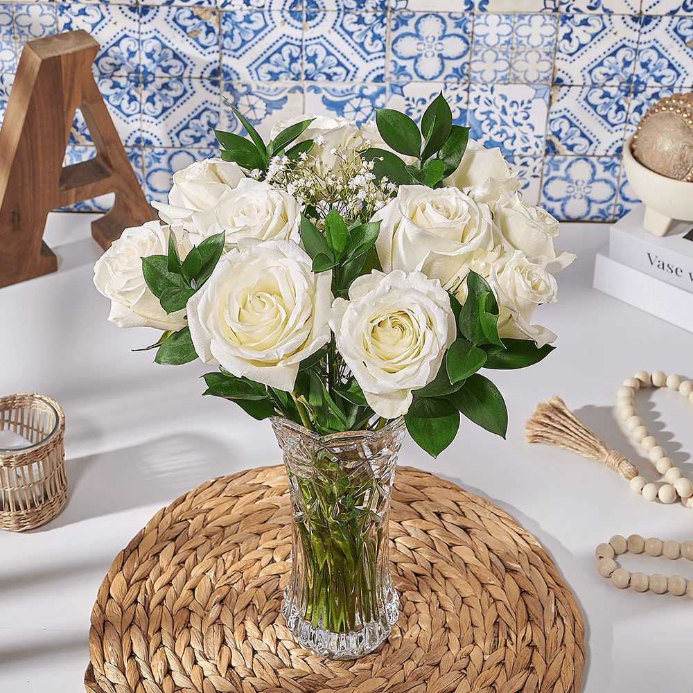 White Rose Bouquet, flower gift, flower, bouquet gift, bouquet, Canada delivery