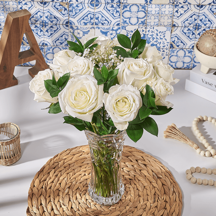 White Rose Bouquet, flower gift, flower, bouquet gift, bouquet, Canada delivery