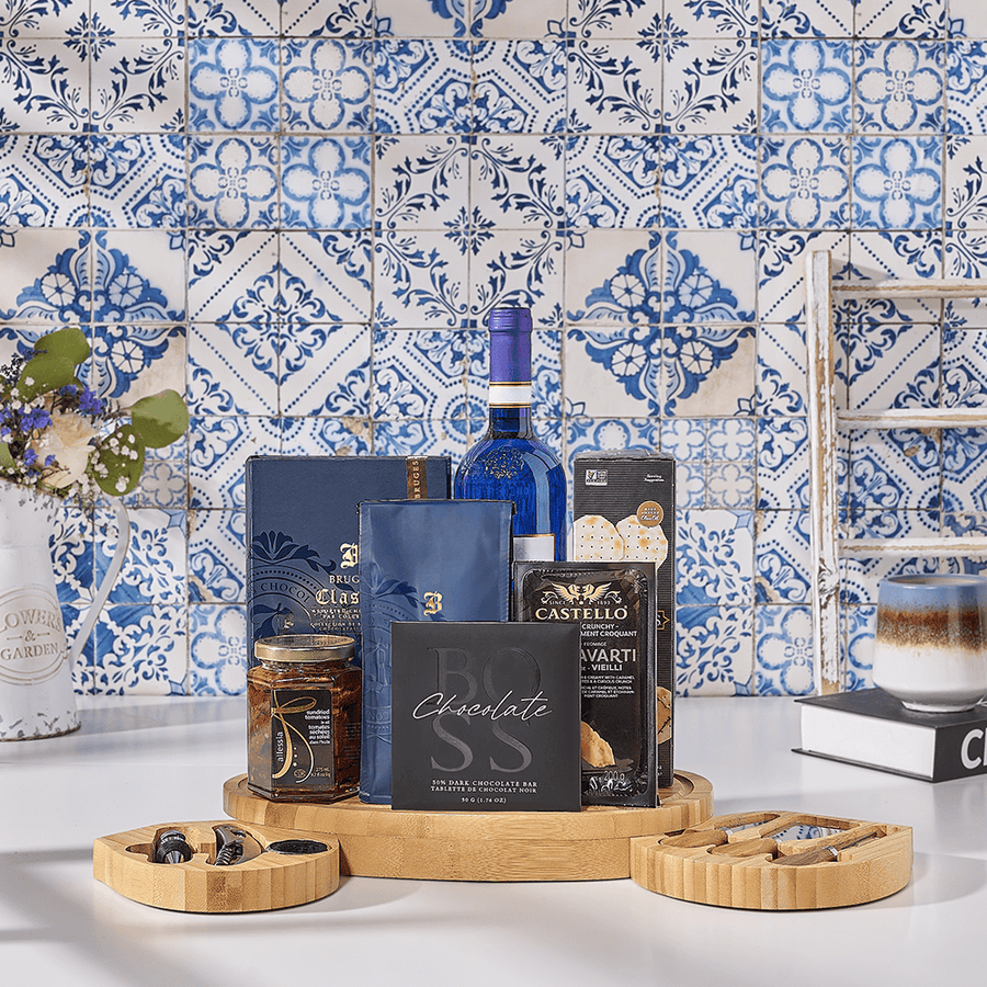 Wine & Cheese Party Gift Set, kosher wine gift, kosher wine, kosher gift, kosher, wine gift, wine, Canada delivery