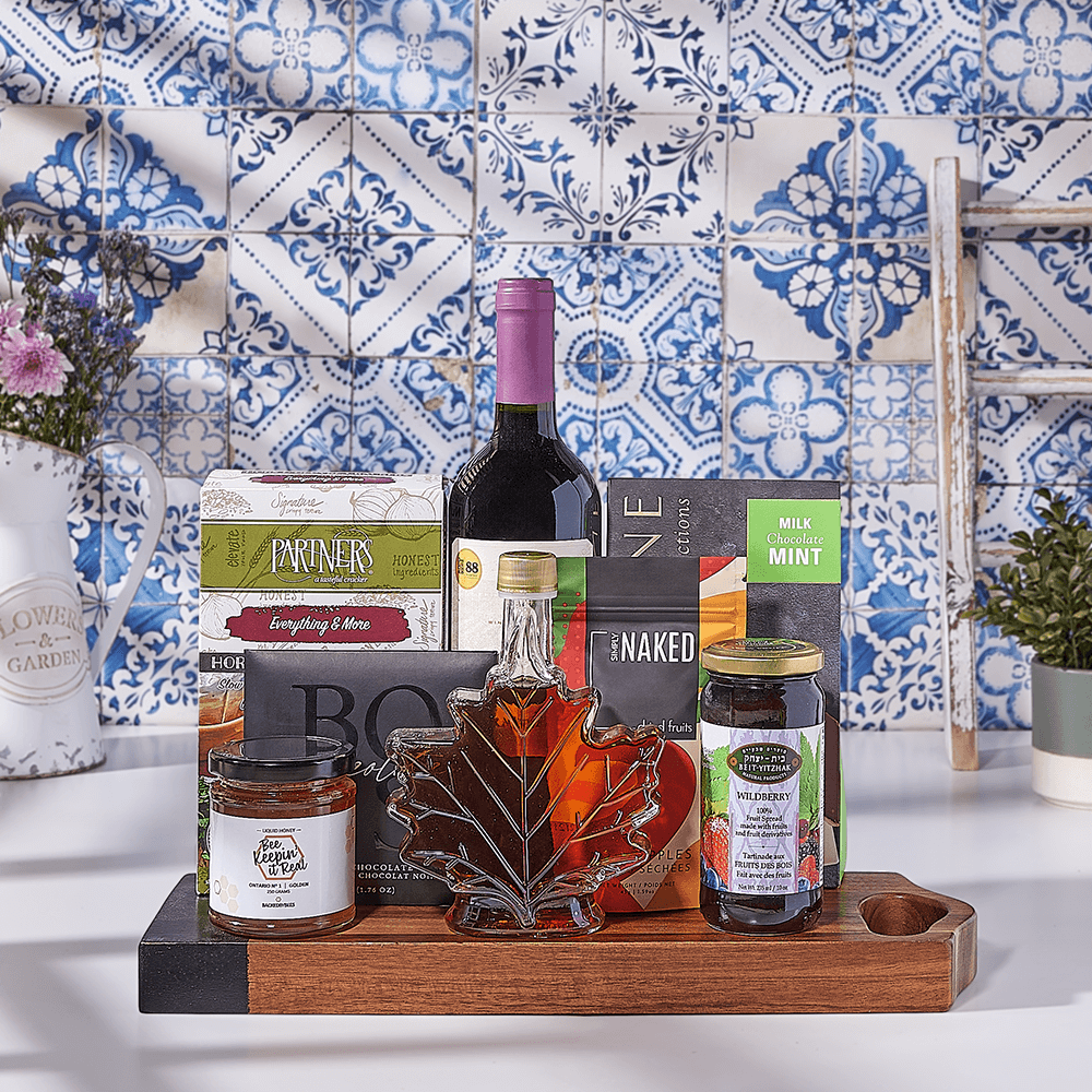 Wine &amp; Jam Spread, wine gift, wine, kosher gift, kosher, kosher wine gift, kosher wine, Canada delivery
