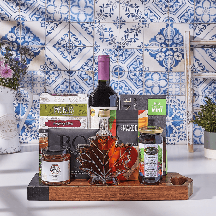 Wine & Jam Spread, wine gift, wine, kosher gift, kosher, kosher wine gift, kosher wine, Canada delivery